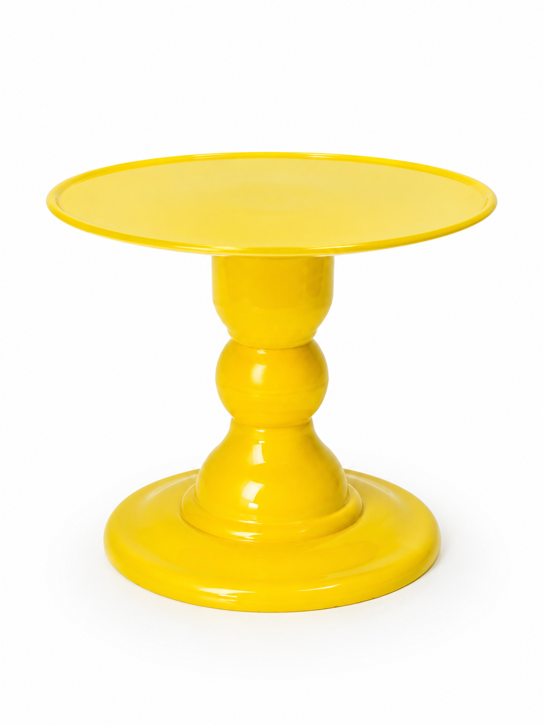 Base redonda amarillo oscuro