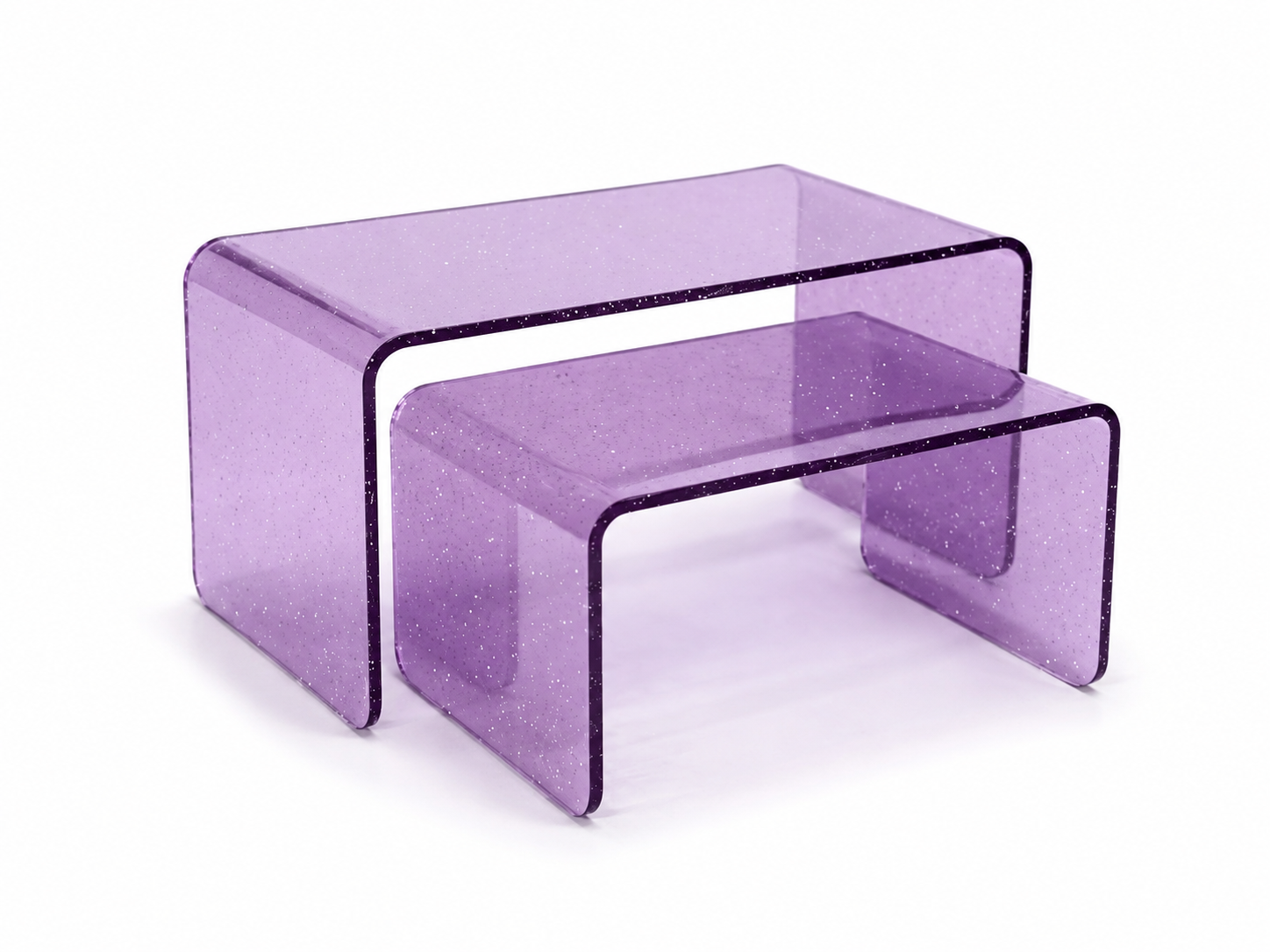 Set elevador escalera morado brillo