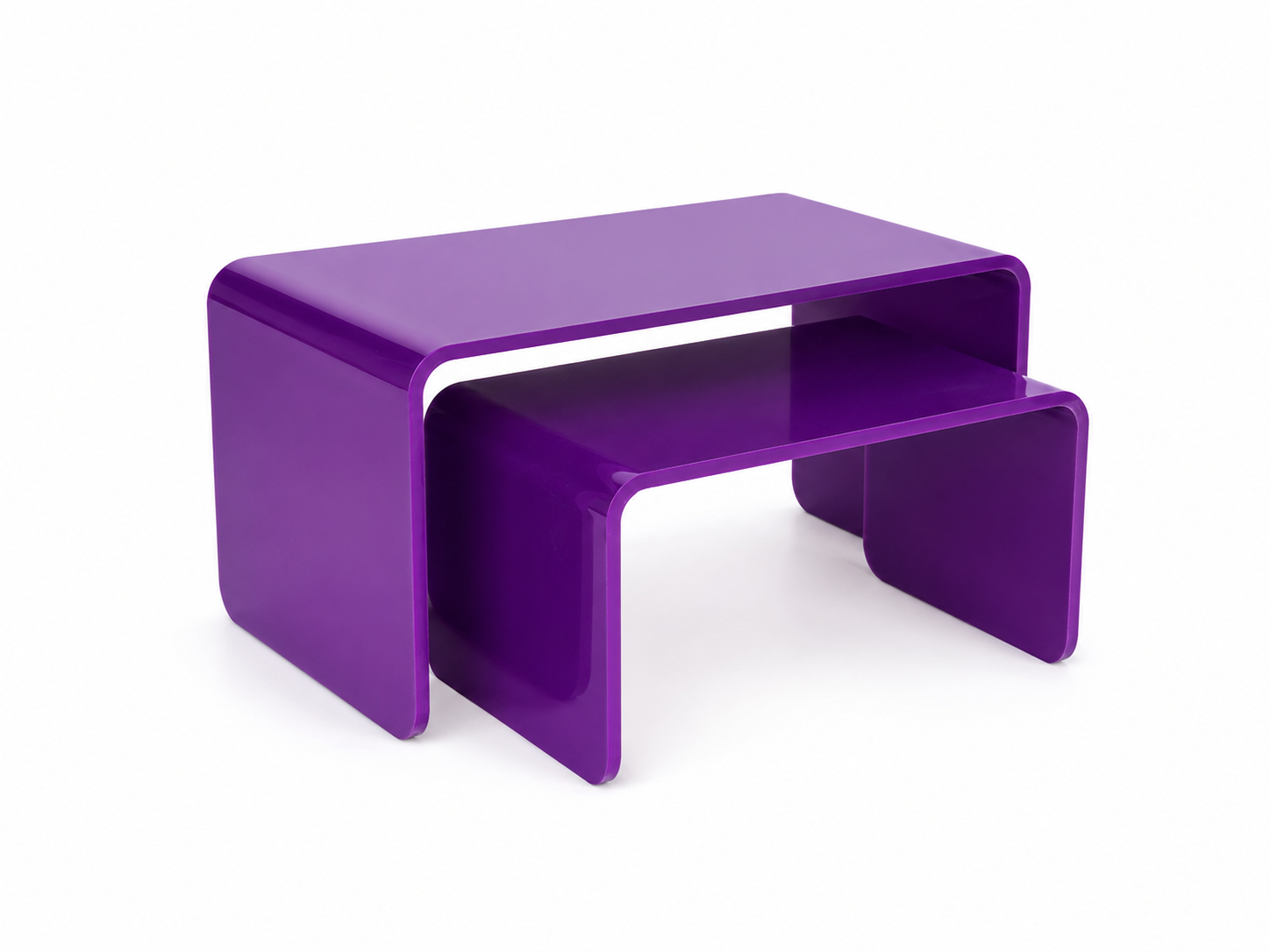 Set elevador escalera morado oscuro