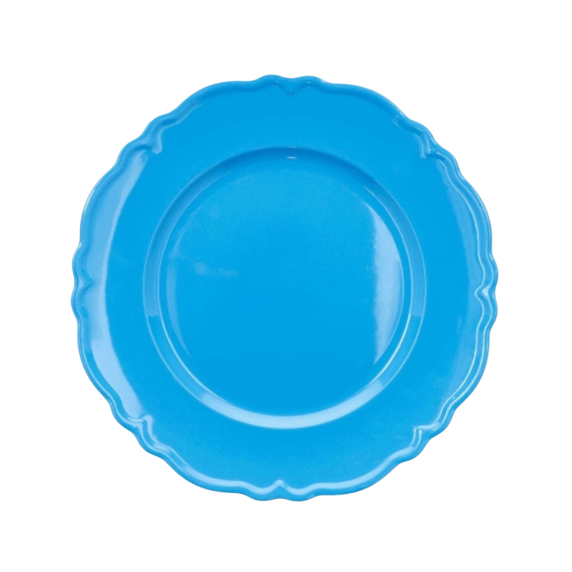 Plato base azul