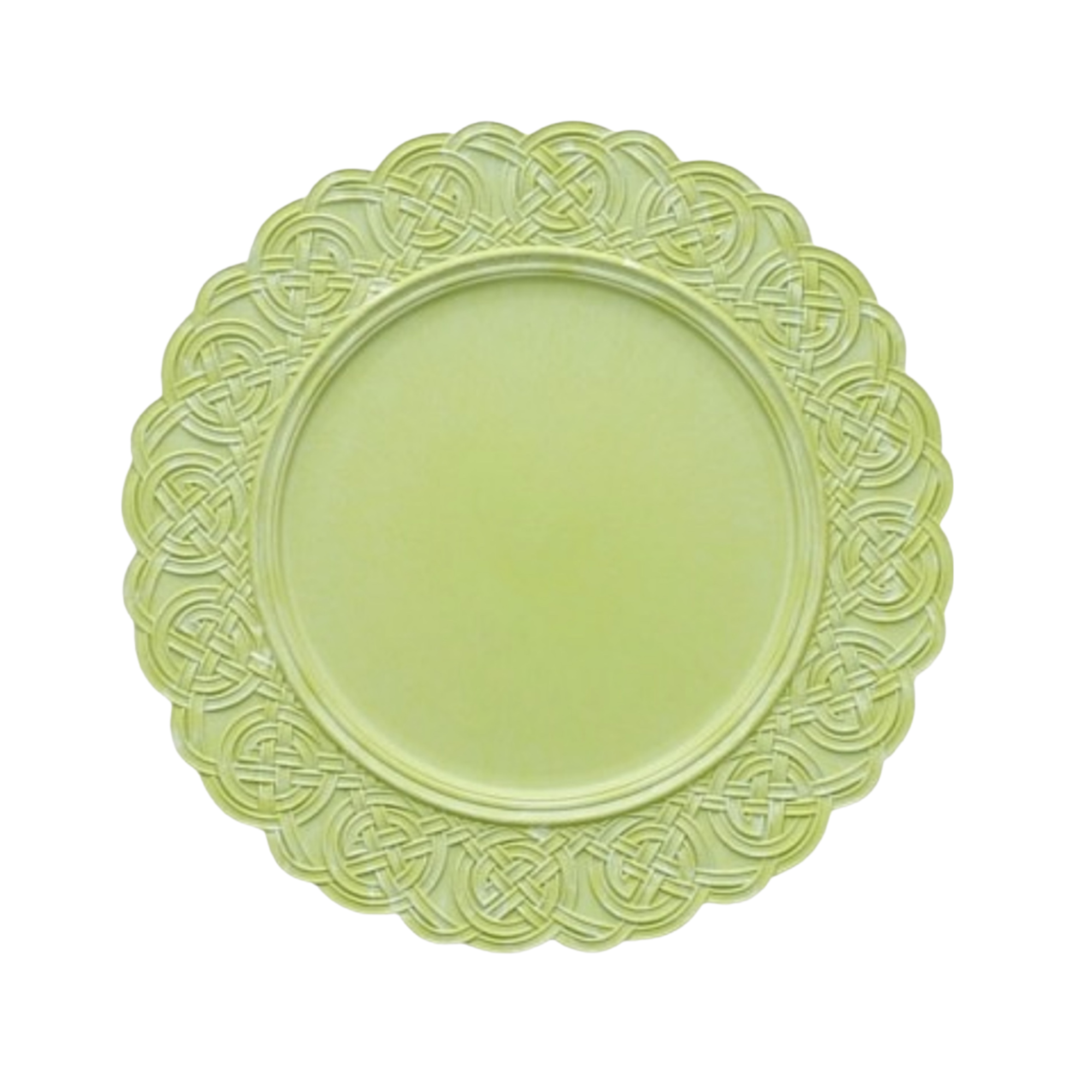 Plato base verde