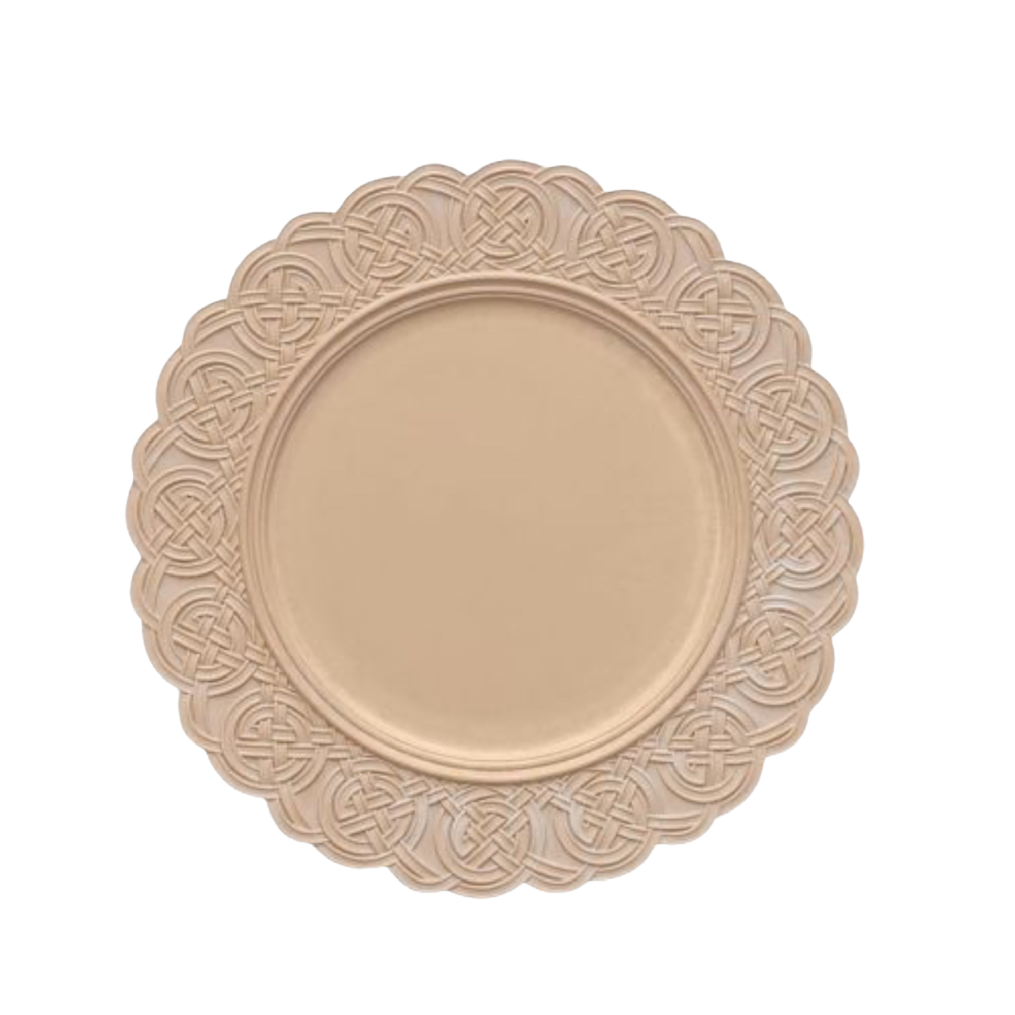 Plato base crema Boho