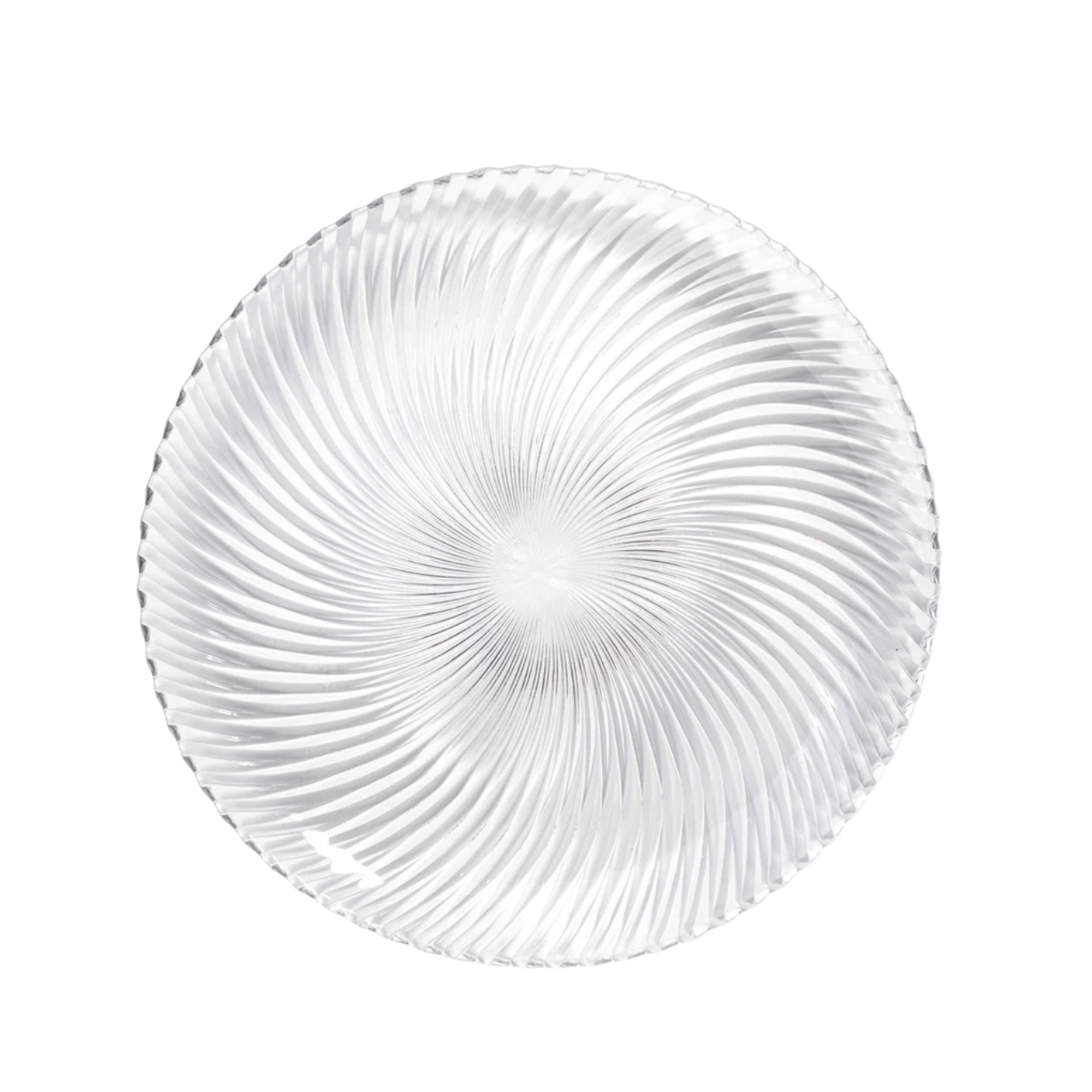 Plato base espiral clear