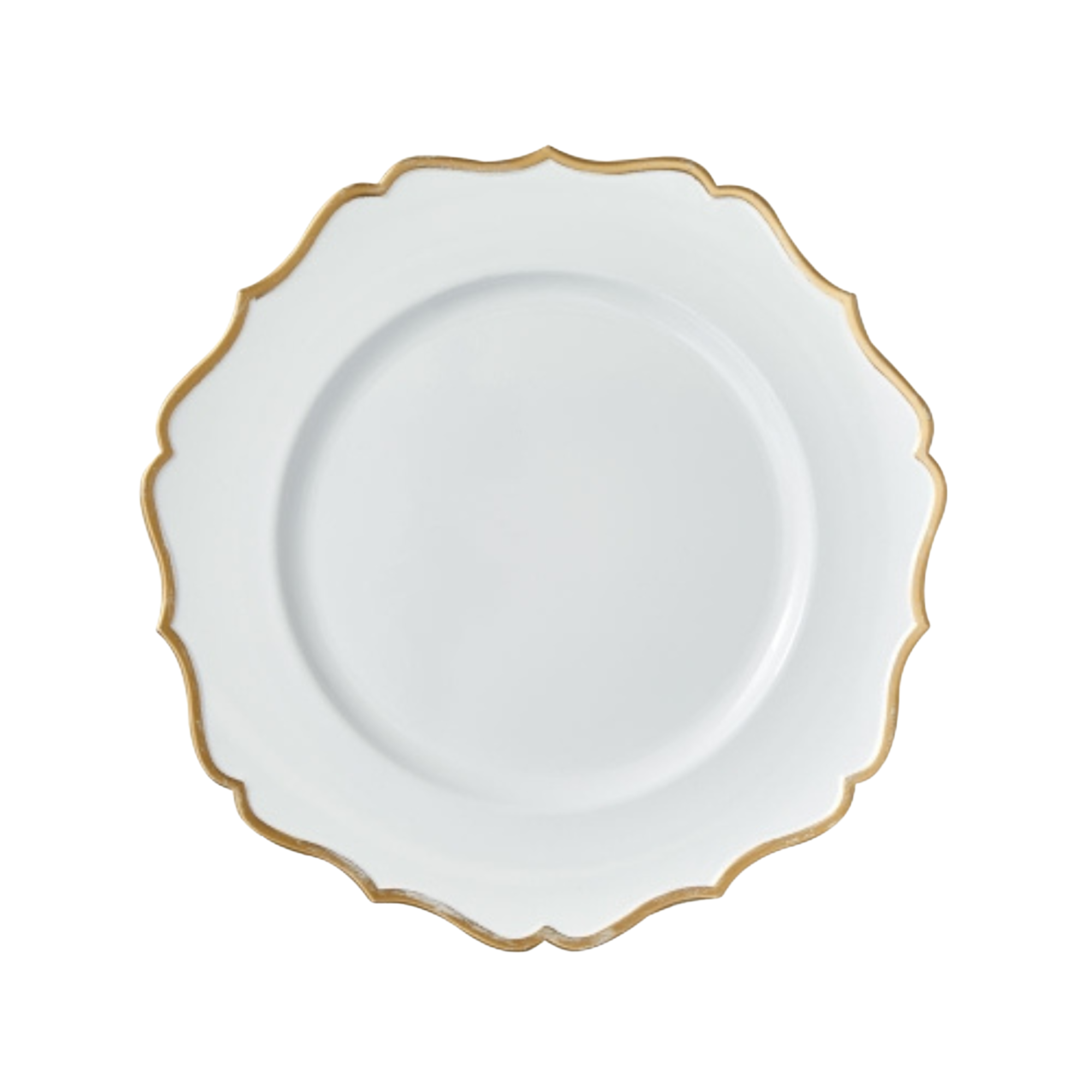 Plato base blanco Versalles