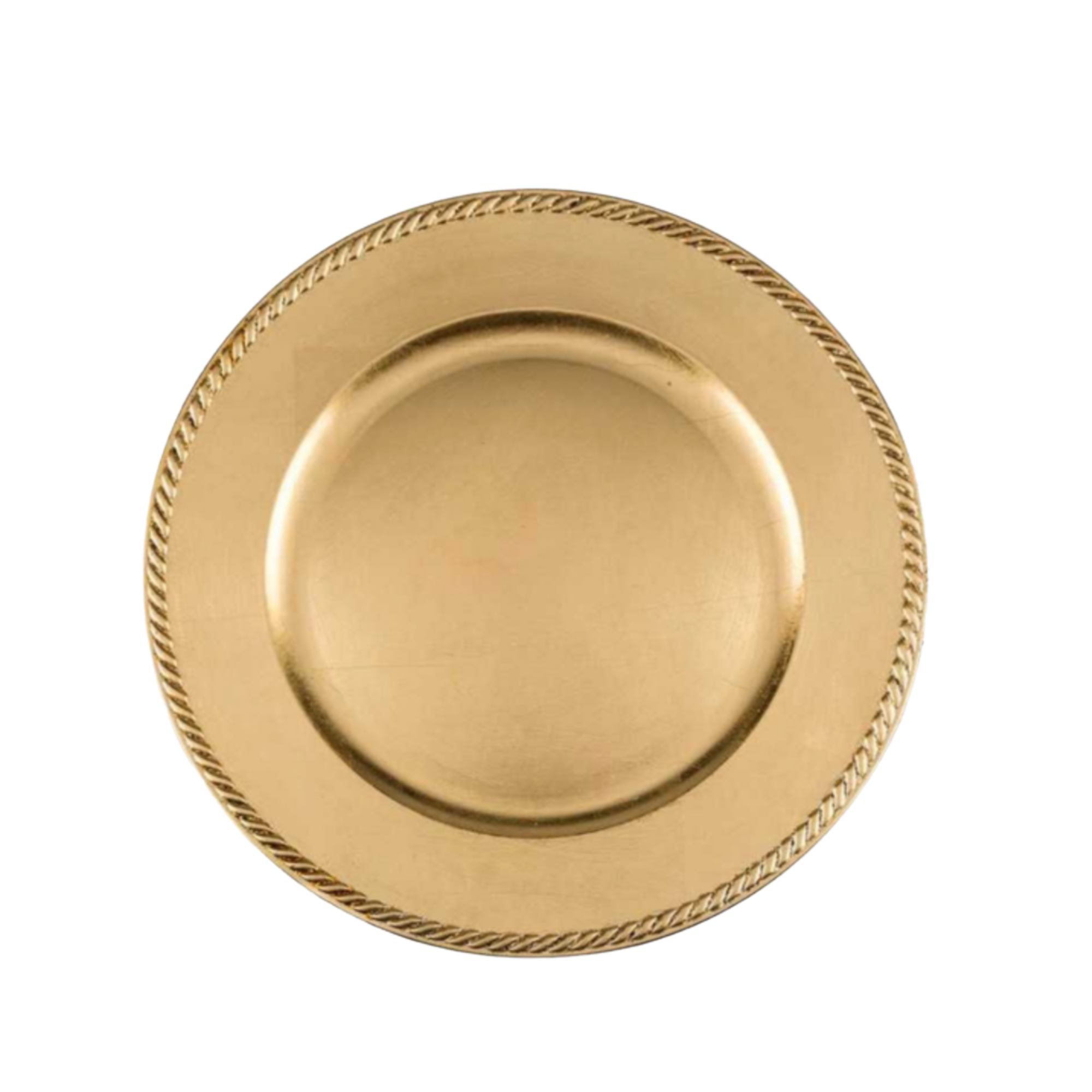 Plato base collar dorado