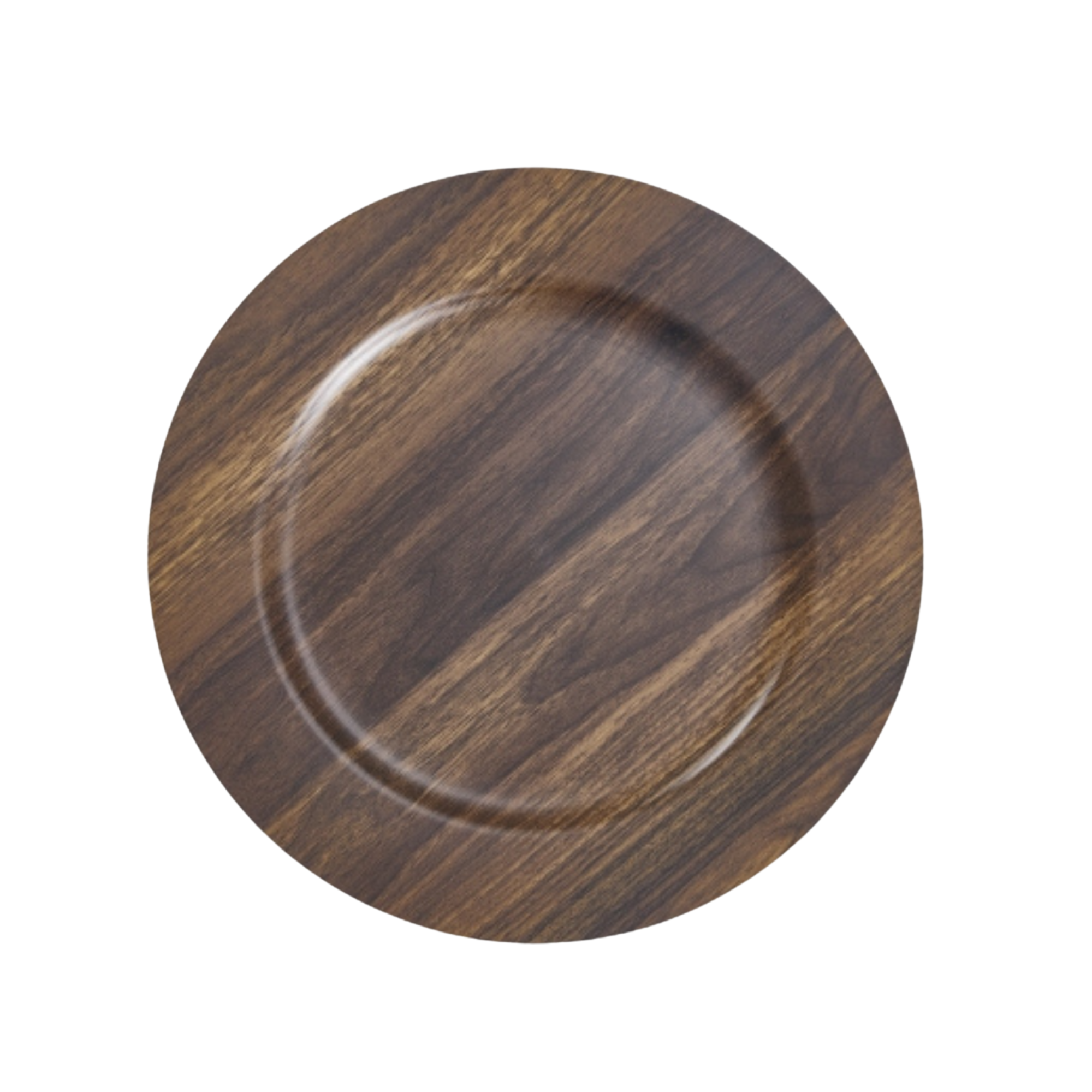 Plato base madera oscura