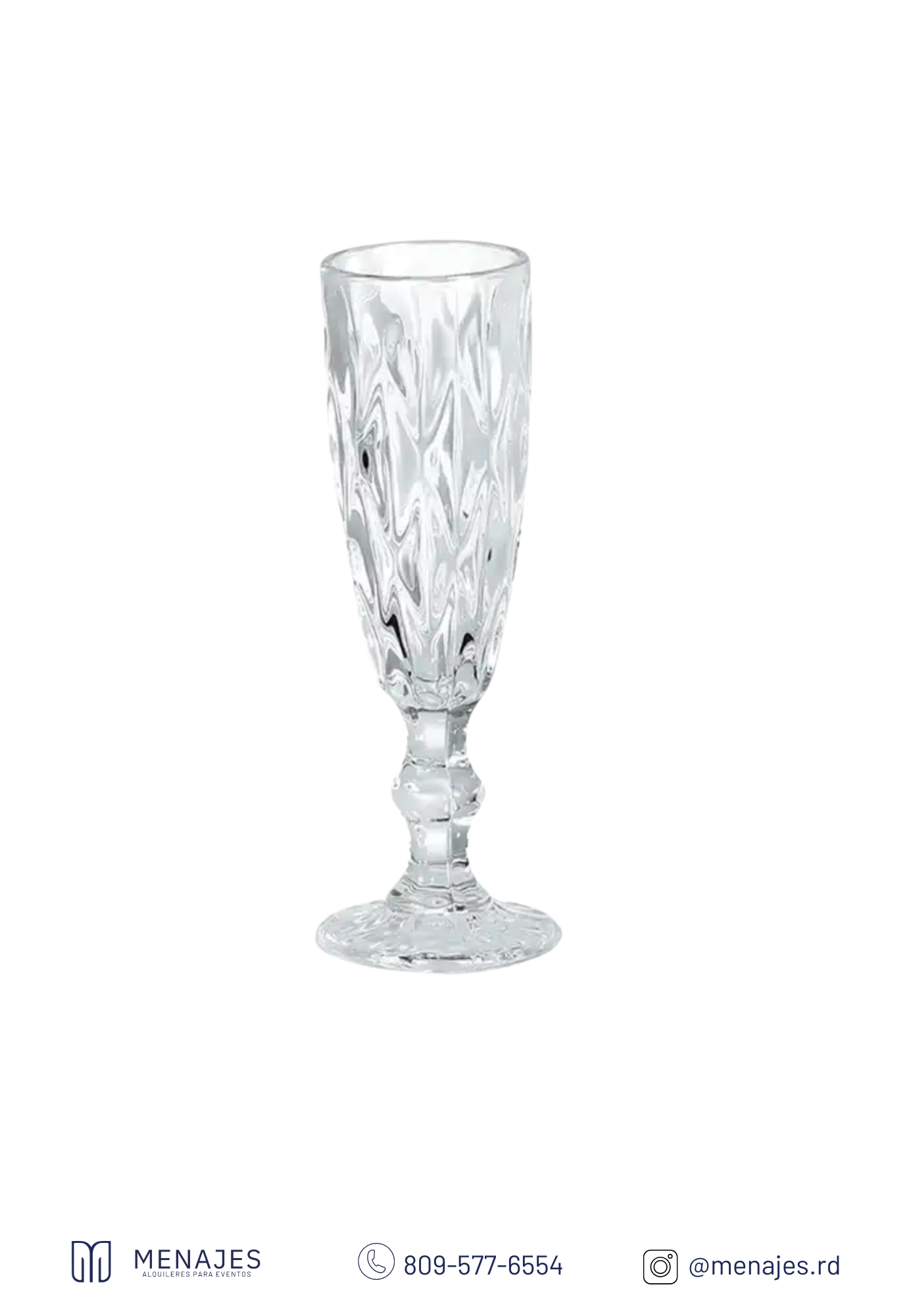 Copa tallada champaña clear