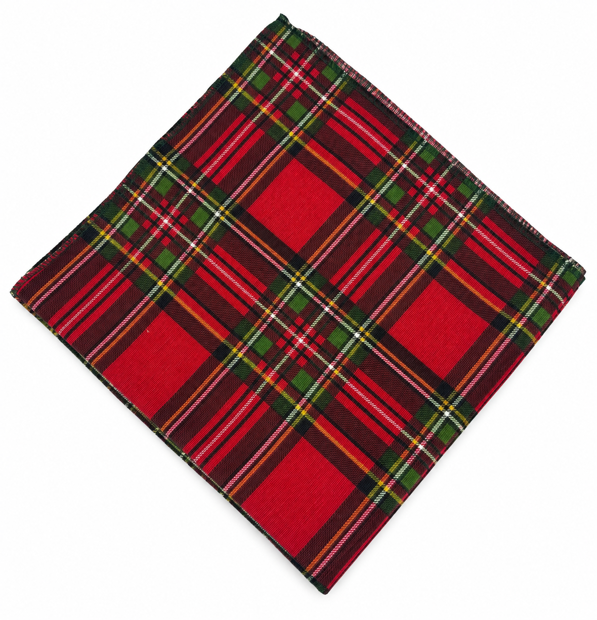 Servilleta línea verde cuadro rojo
