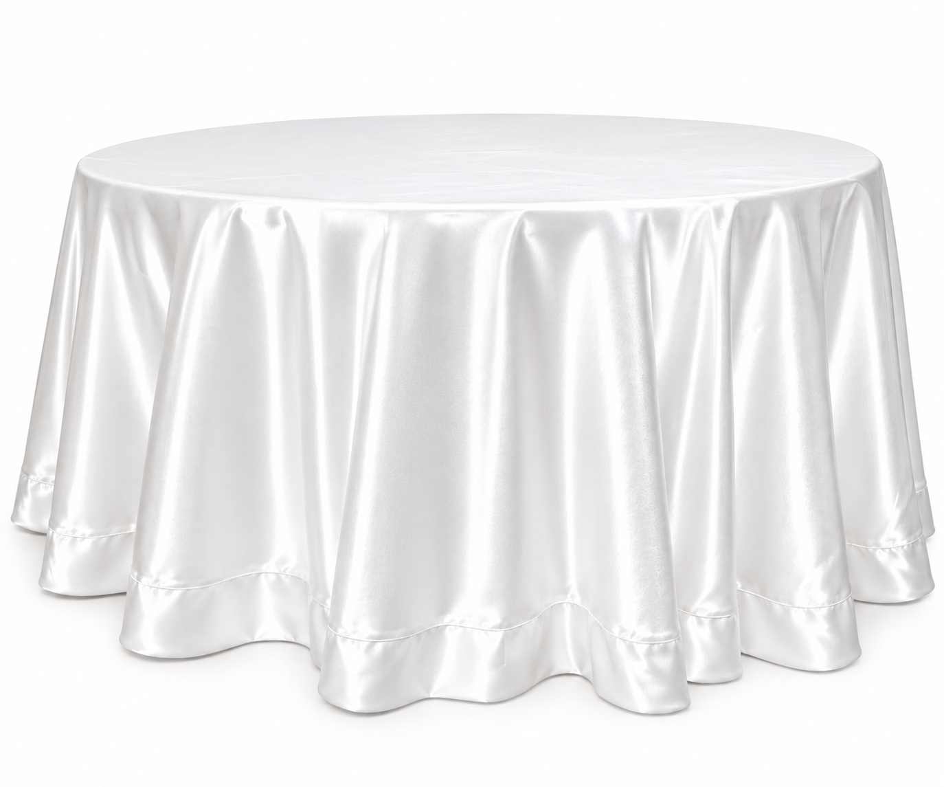 Mantel blanco perlado liso