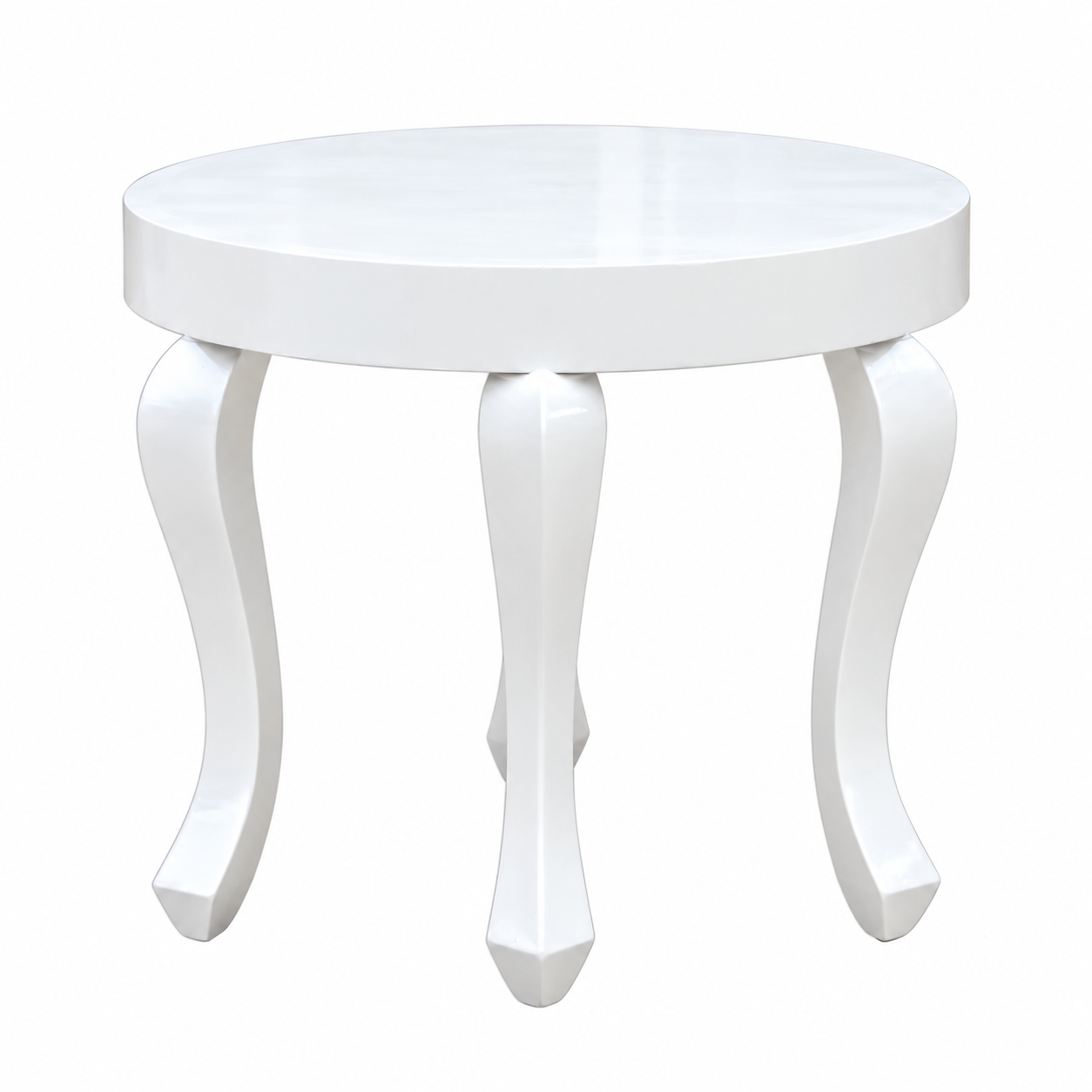 Mesa Luis XV blanca P
