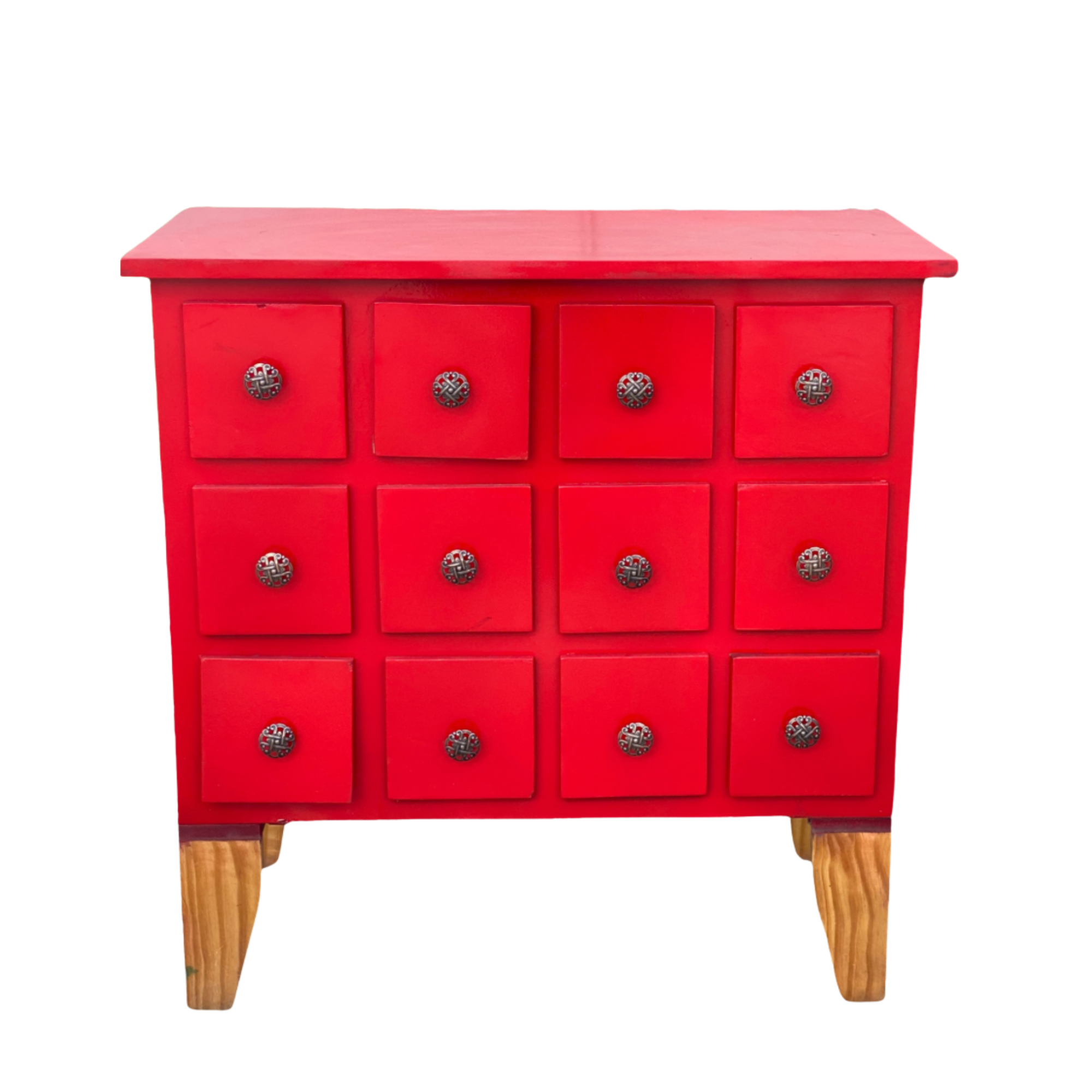 Mesa gavetero roja