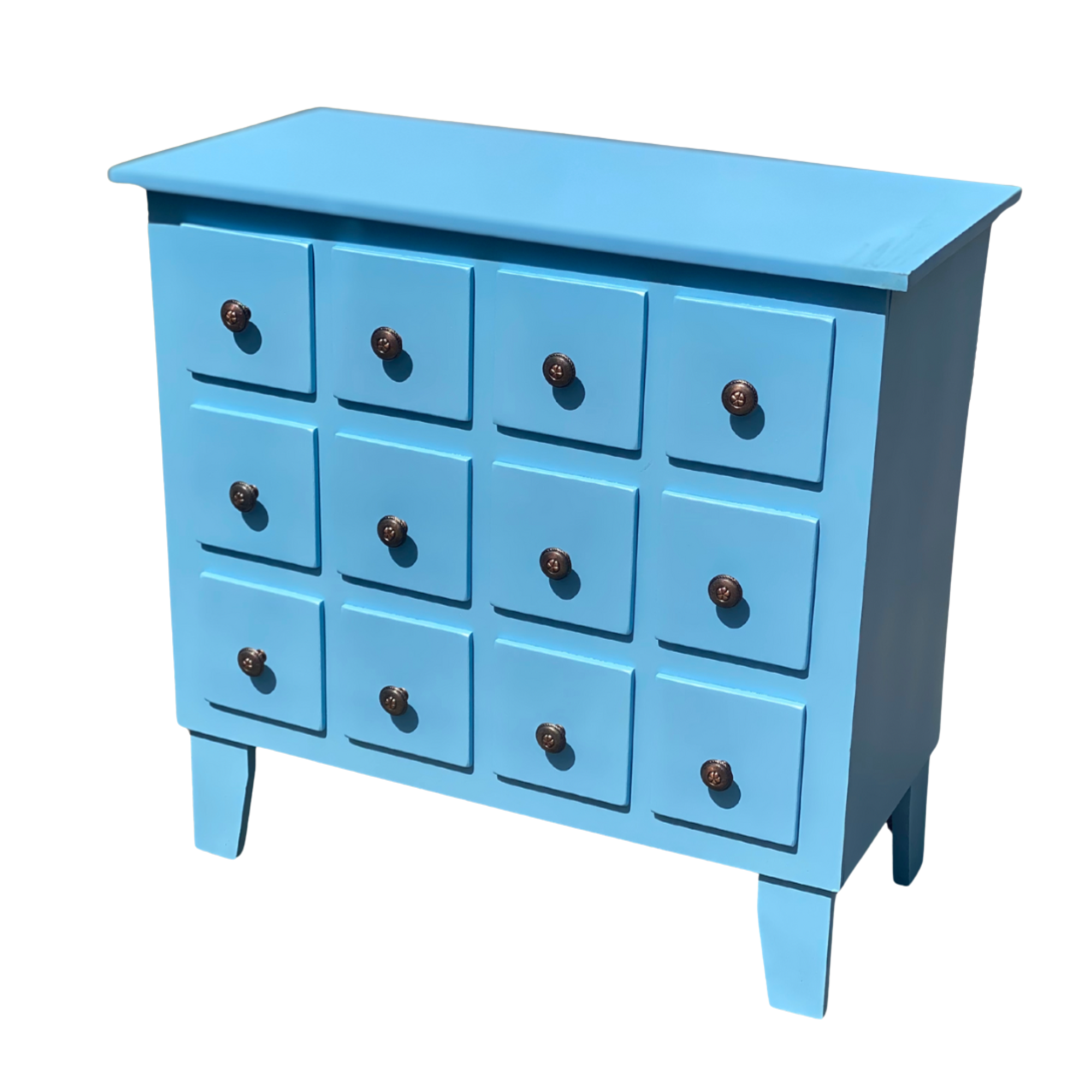 Mesa gavetero azul bebe