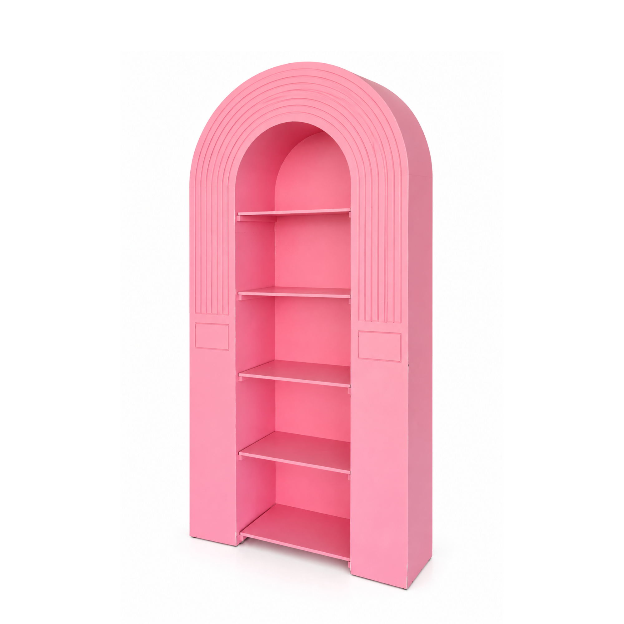 Estante encajonado rosado