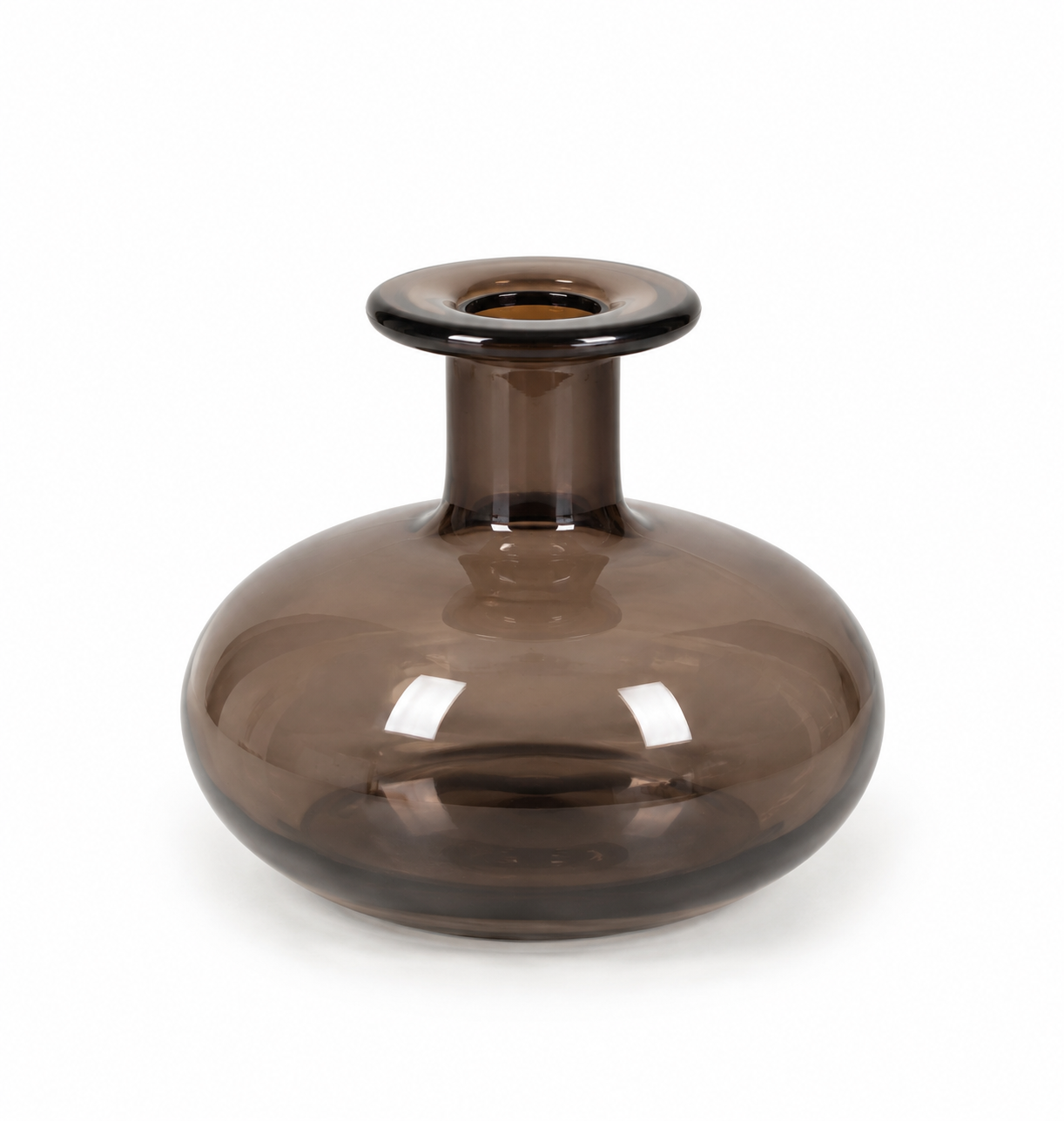 Solitario botella marrón oscuro
