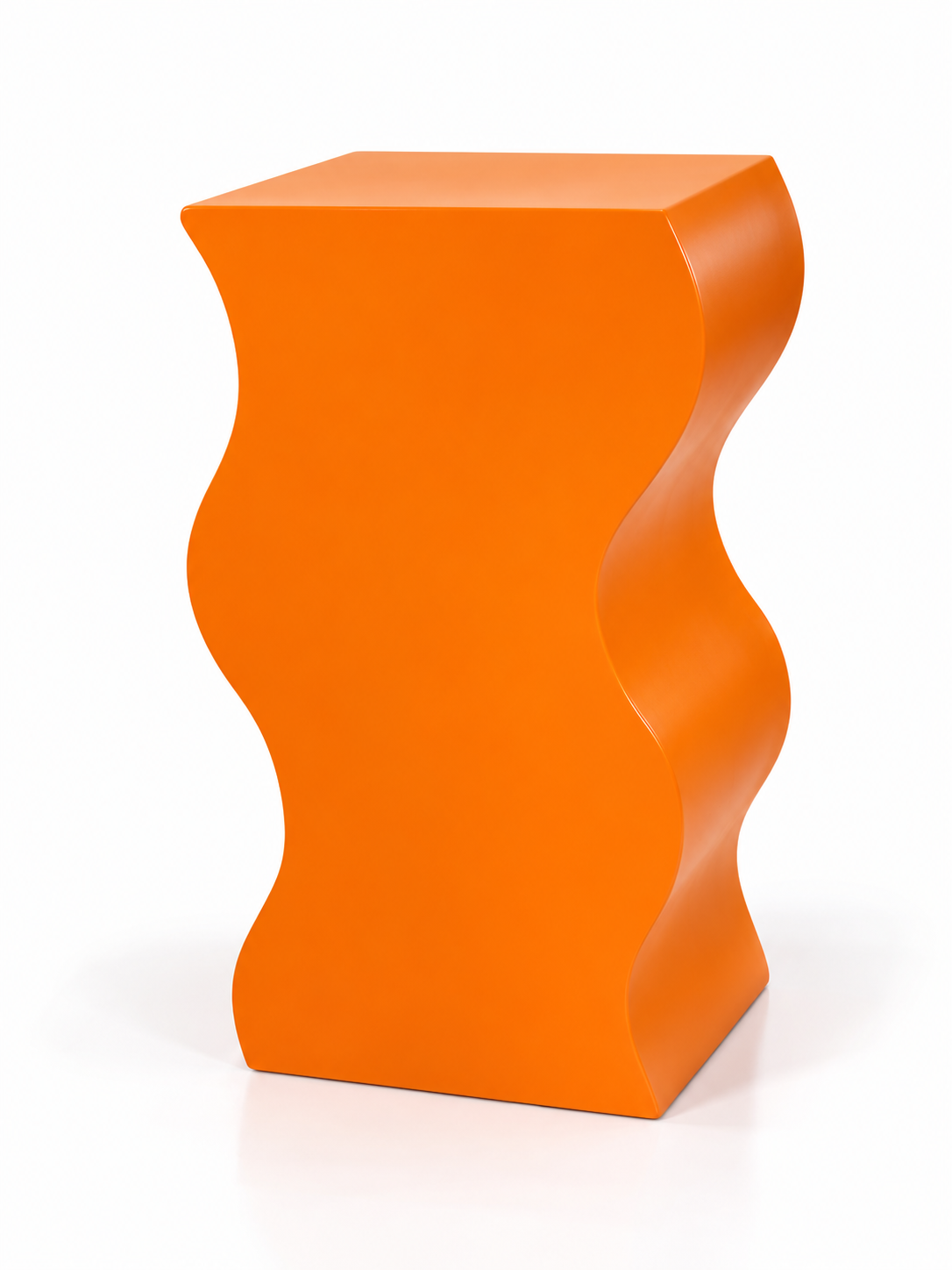 Pedestal curveado naranja
