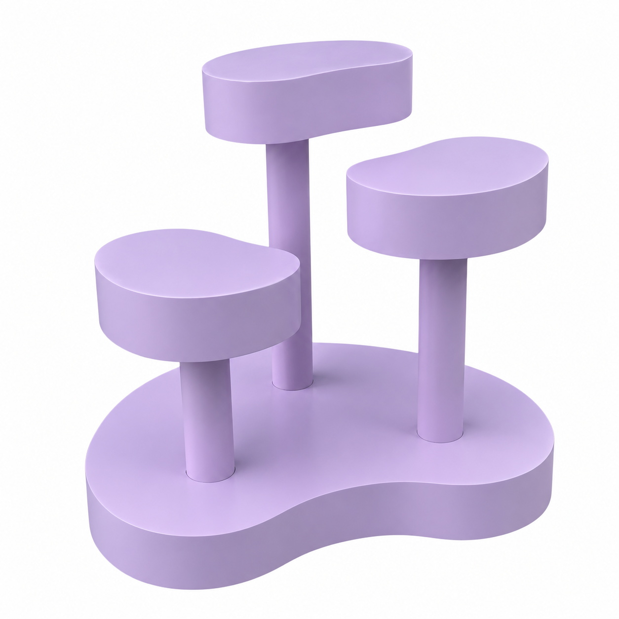 Mesa triada curve morado lila